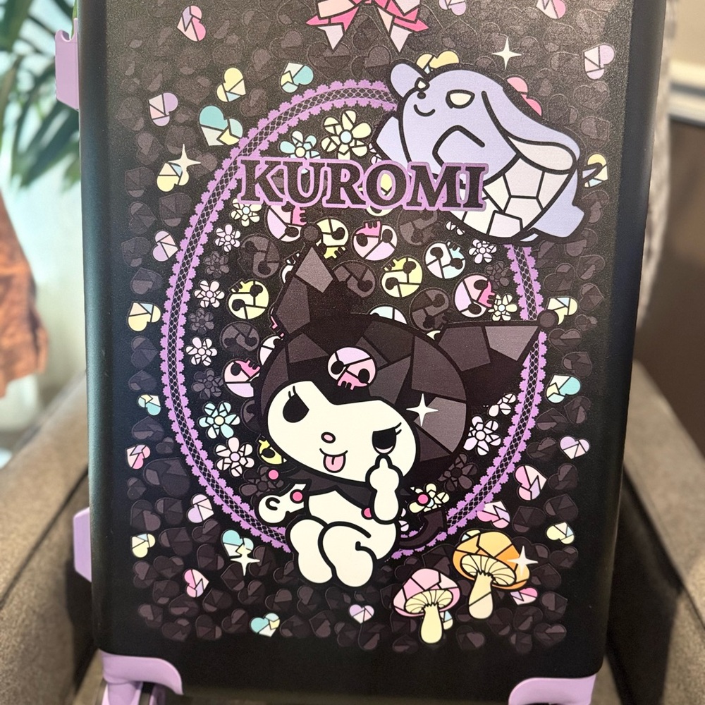 Sanrio Kuromi Black and Purple Suitcase